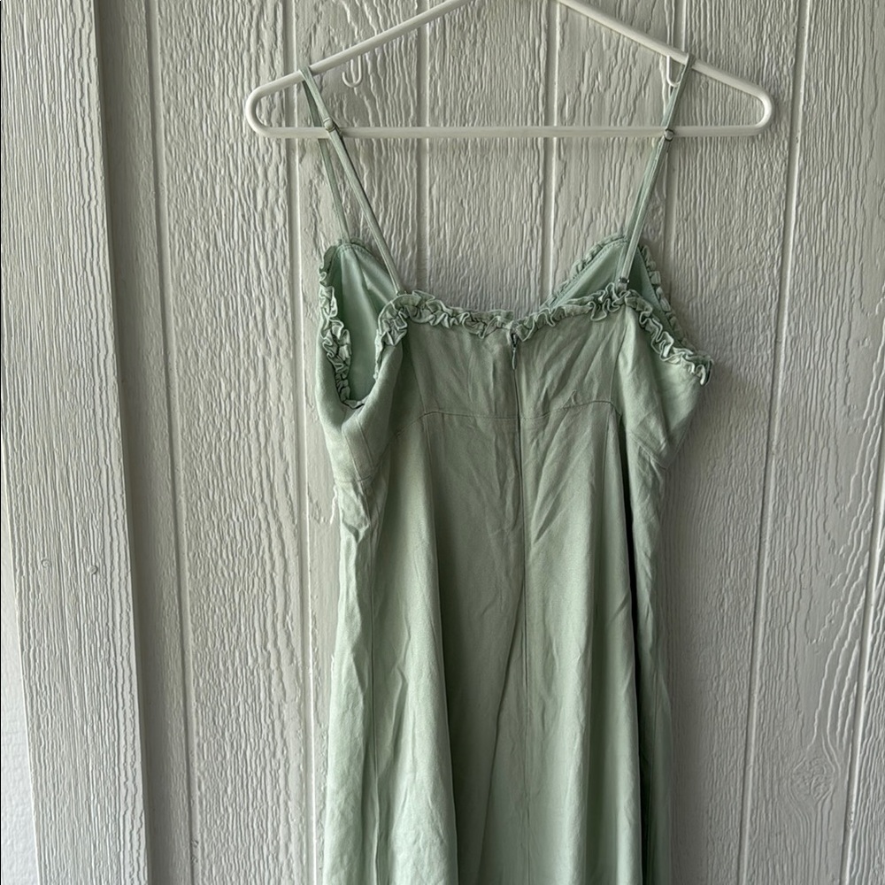 New Forever 21 Light Sage Green Slip Dress sz S - Picture 4 of 6